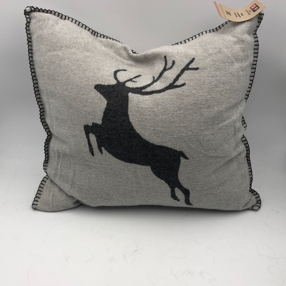 David Fussenegger Dancing Stag Cushion Cover Sylt Deer Accent Pillow - Picture 1 of 2